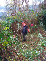 Gartenarbeit im Pfarrgarten<br/>