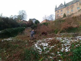 Gartenarbeit im Pfarrgarten<br/>