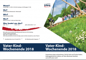 Vater-Kind-Wochenende 2018 31.5. - 2.6.<br/>