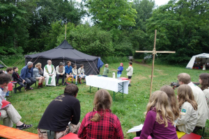 Vater-Kind-Wochenende war ein großer Erfolg!<br/>Gottesdienst